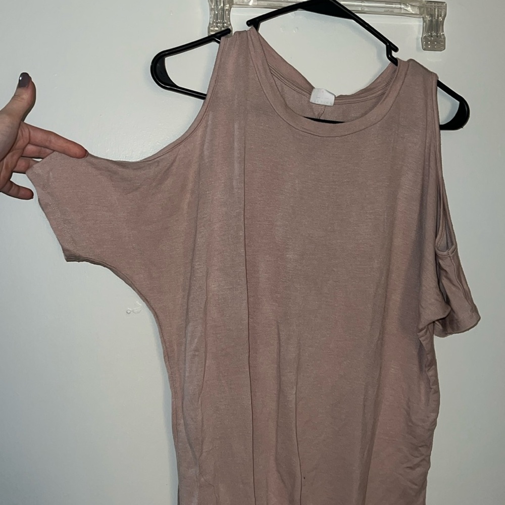 Tank open shoulder T-shirt